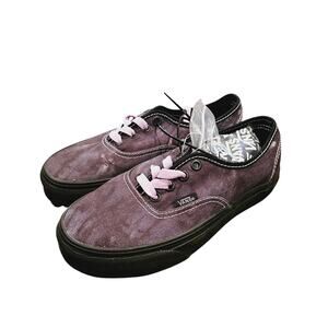 Vans Authentic Canvas Sneaker Men's 3.5 Women's 5 Midnight Shift Black/Black